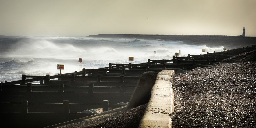 rough seas gales and sea defences-1 
 North sea storm surge damage 
 Keywords: Aldeburgh, Beach, Floods, Gales, North, Sea, Suffolk, Tony Pick, Wall, agency, breakers, defence, environment, flooding, force, huricane, nature, nautical, power, storm, surge, swell, tide, waves, weather*north